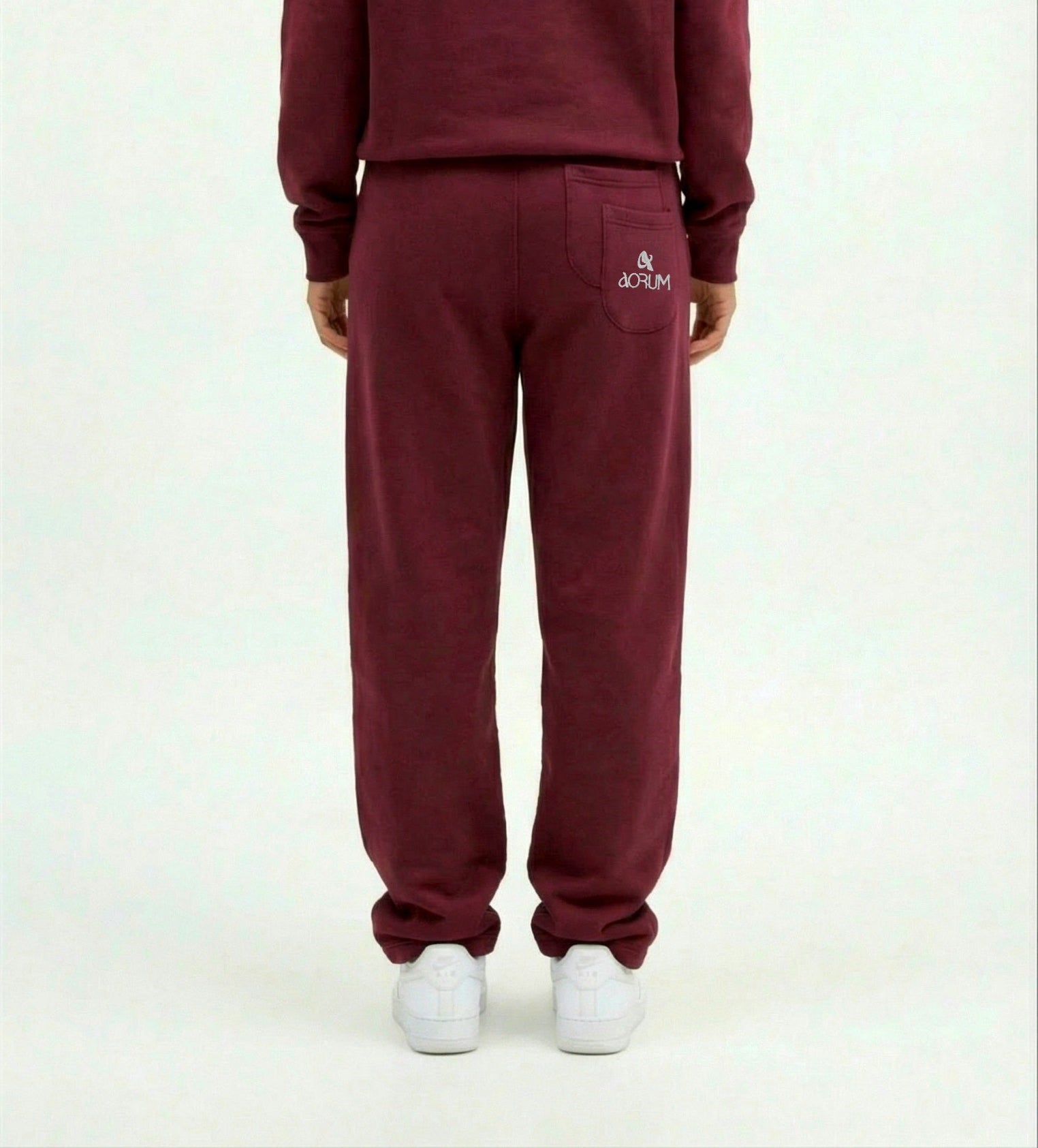 Burgundy Wide Leg SweatPants