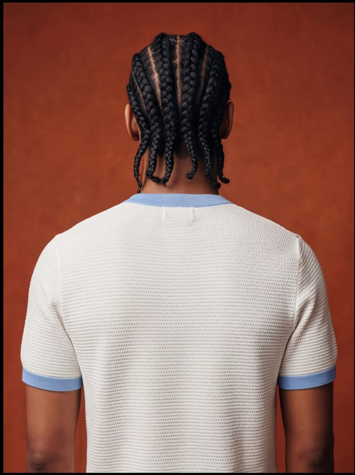 White Knit Ringer T-Shirt