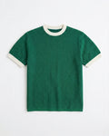 Green Knit Ringer T-Shirt