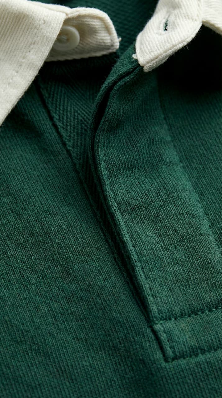 Cropped Rugby Polo Mint Green