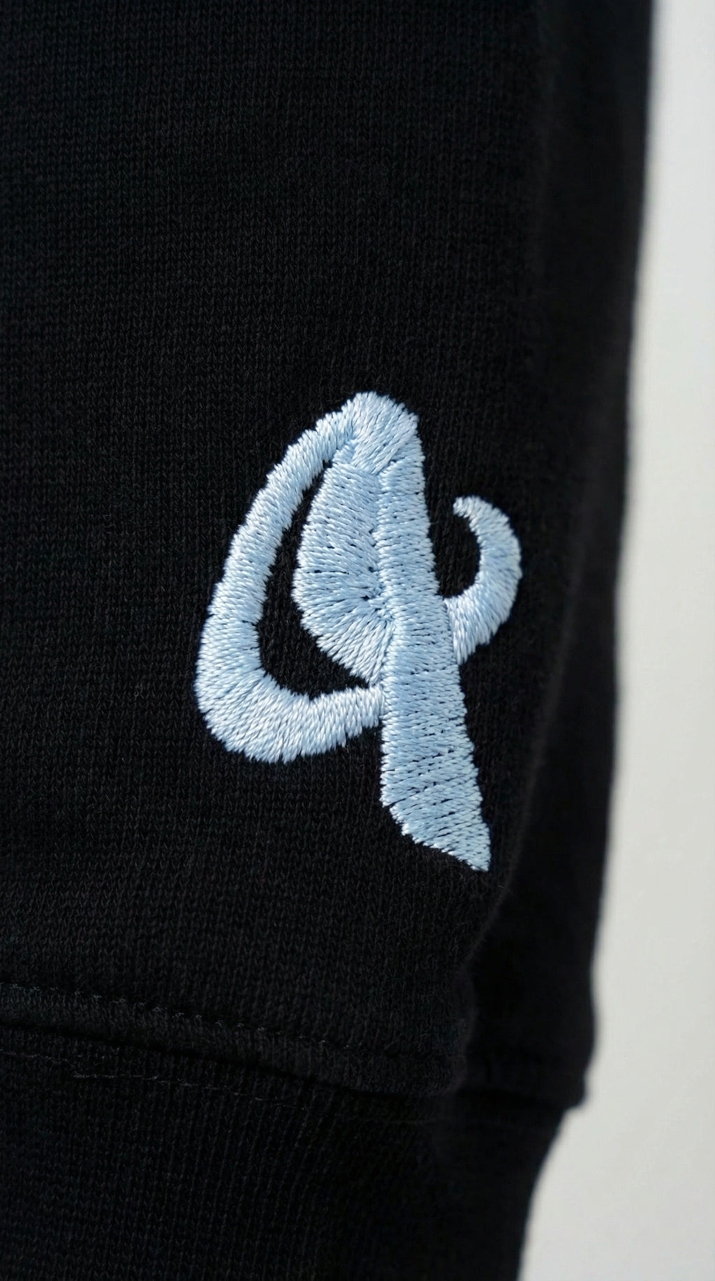 aorum v1 black cropped fit hoodie