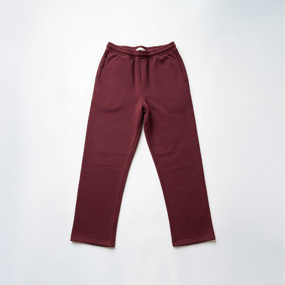 Burgundy Wide Leg SweatPants