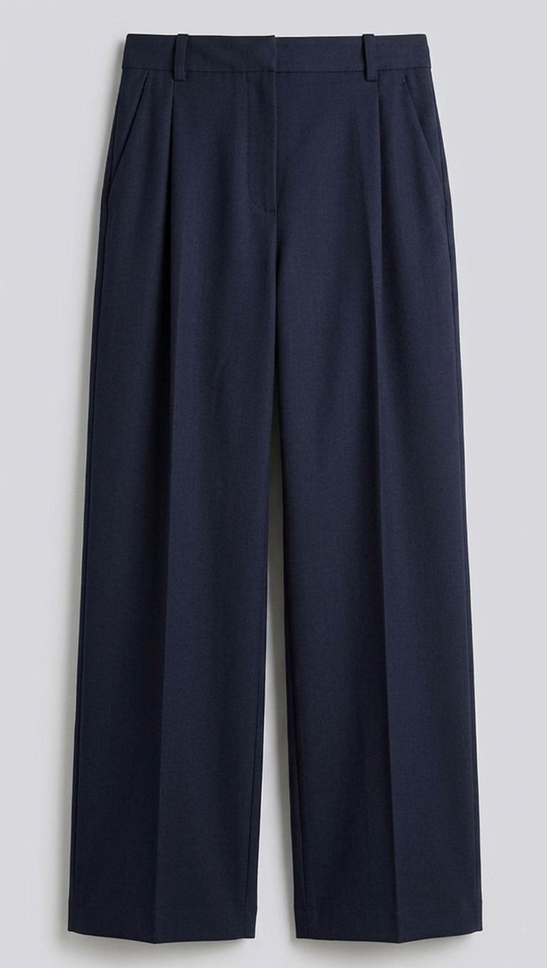 SOLID PLEATED KOREAN PANTS