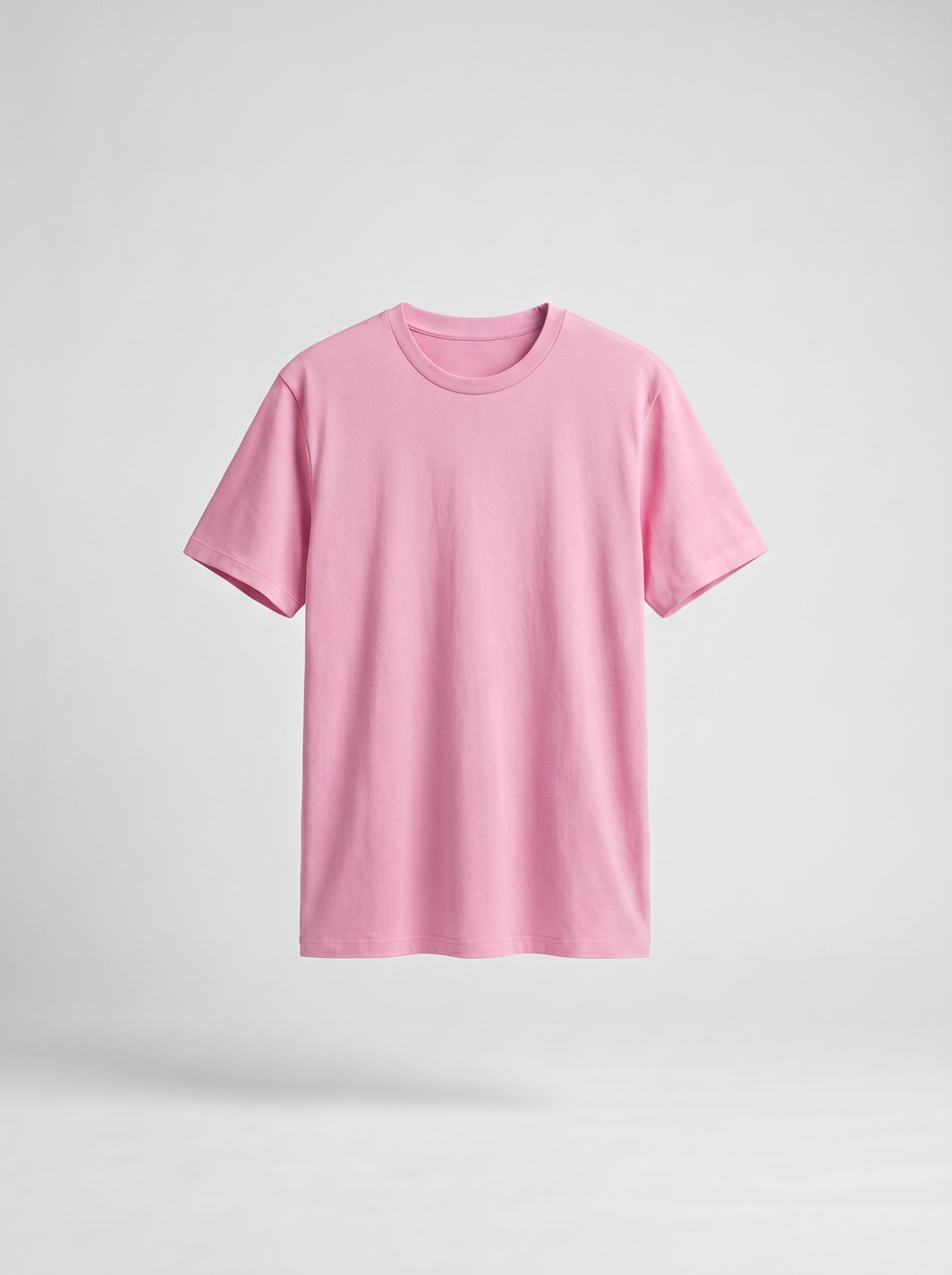 Heavy metallic Pink Relaxed/Regular Fit Plain Basic T- Shirt